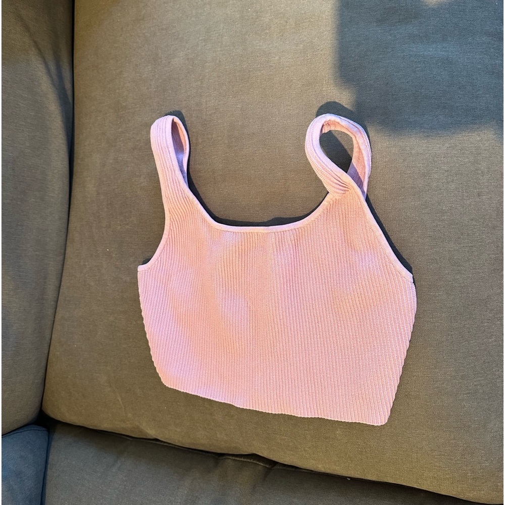 Aritzia Babaton Sculpt knit cropped tank top